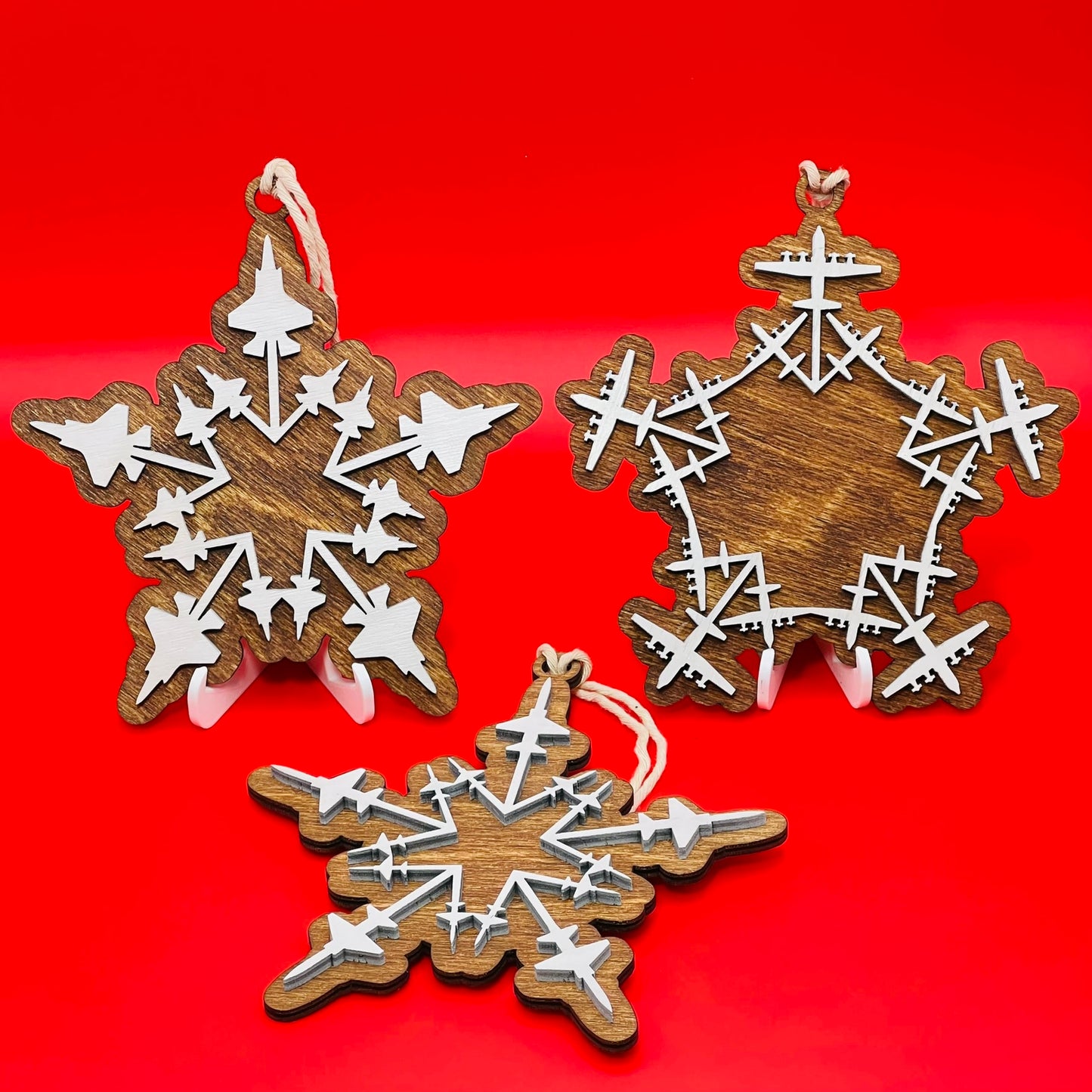 Jet Snowflake Ornament