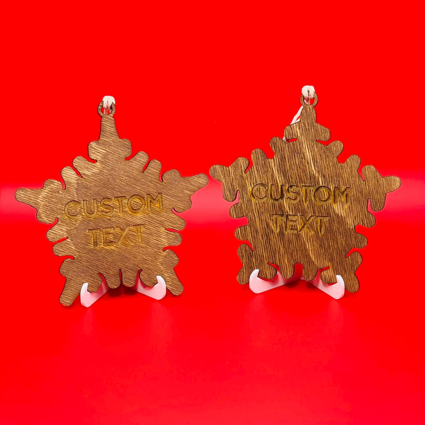 Jet Snowflake Ornament Add on: Engraving on Back