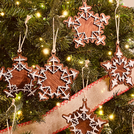 Jet Snowflake Ornament