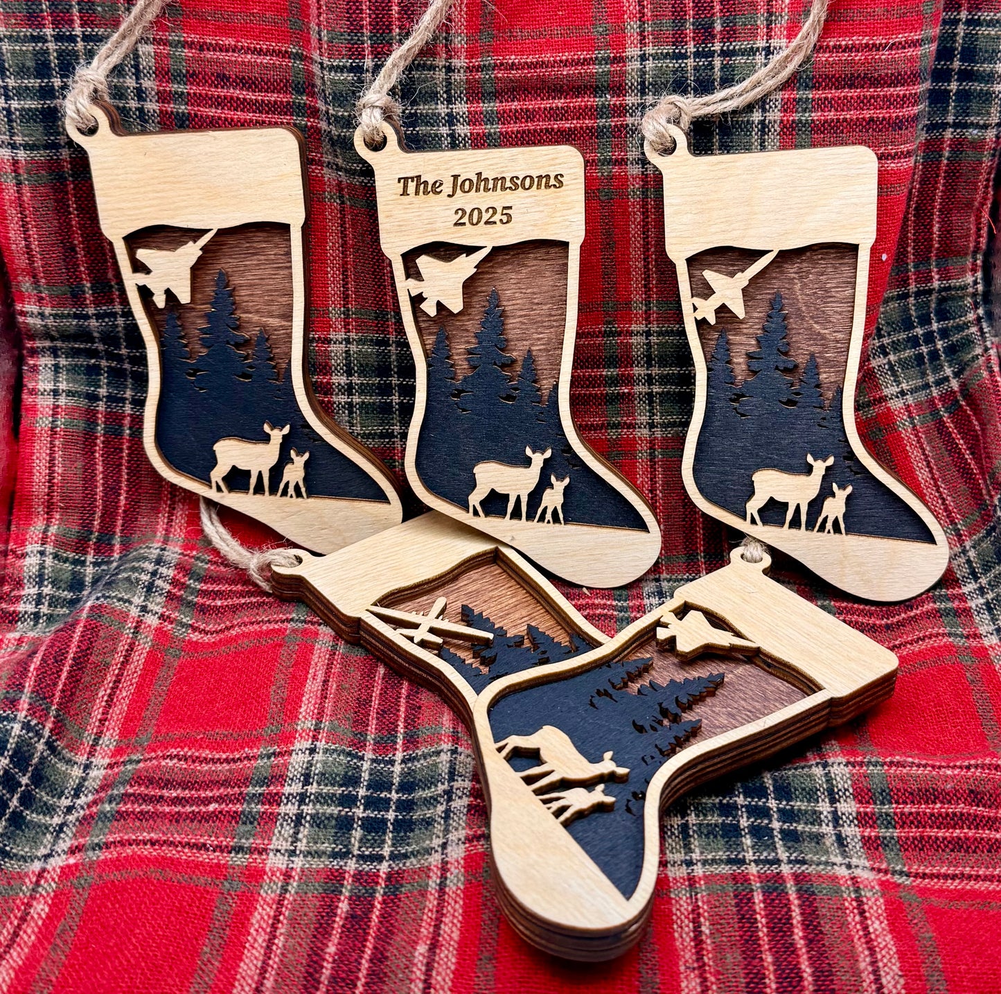 Jet Stocking Ornament