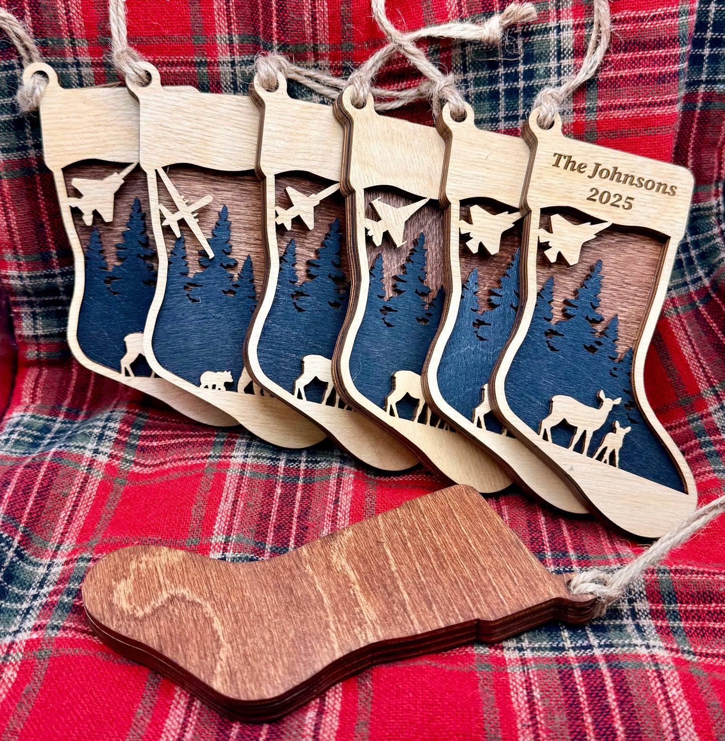 Jet Stocking Ornament