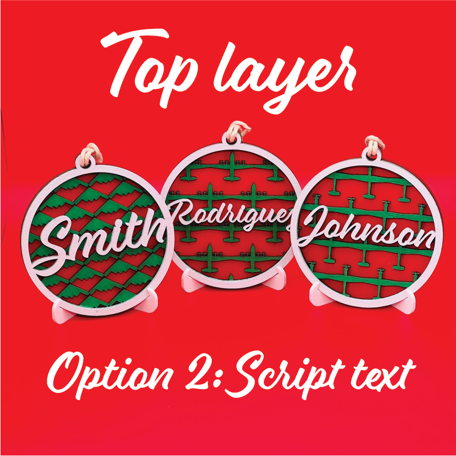 Jet Pattern Round Ornament