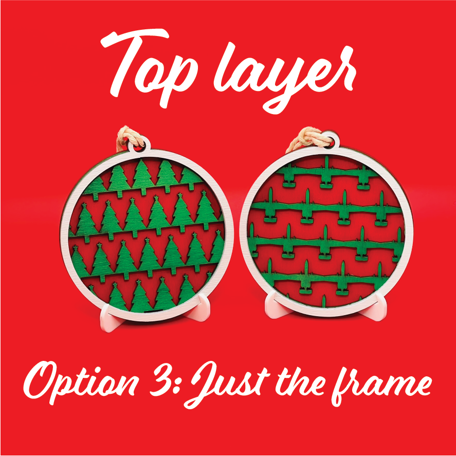 Jet Pattern Round Ornament