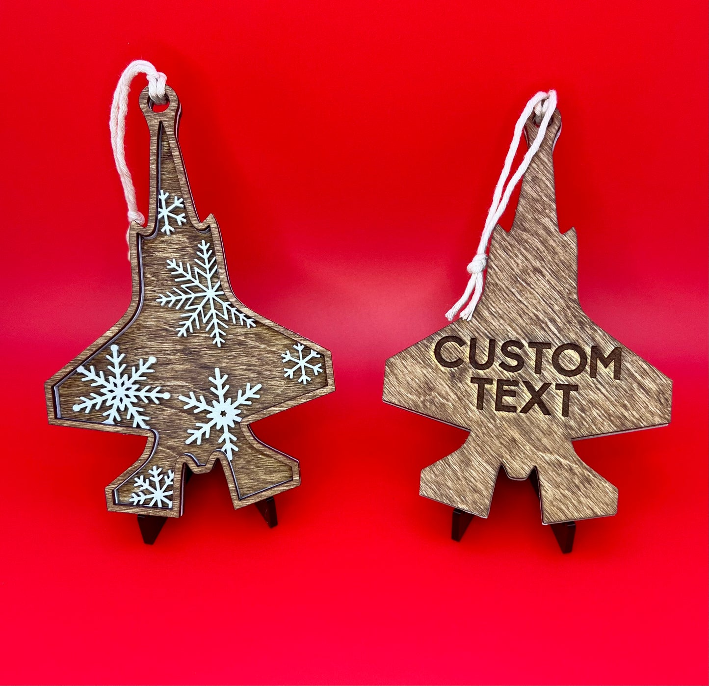 Jet Blizzard Ornament Add on: Engraving on Back