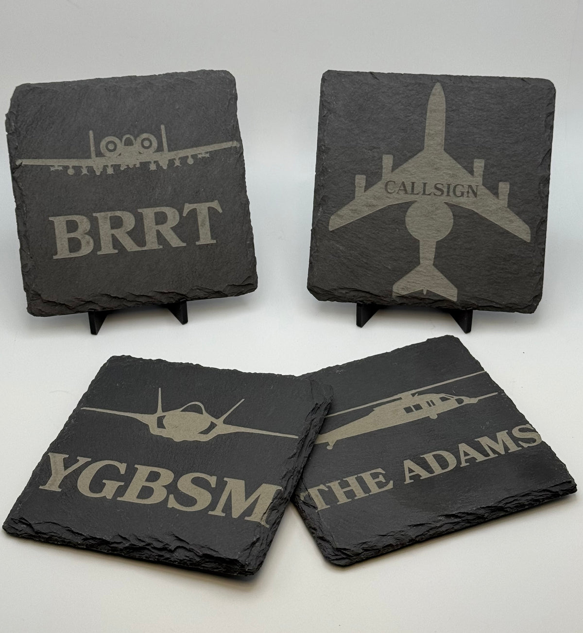 Usaf Coasters Aircraft Slate Coasters – Milspouse Merch