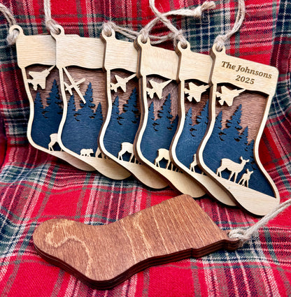 Jet Stocking Ornament