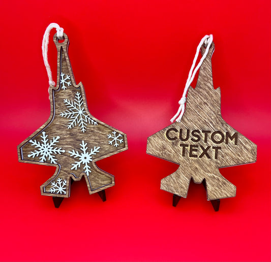 Jet Blizzard Ornament Add on: Engraving on Back