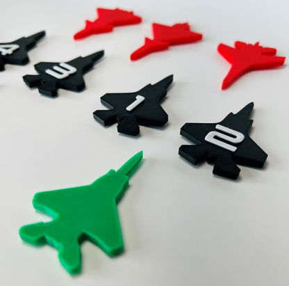 Custom Whiteboard Briefing Magnets for Fighter Pilots, F35, F16, F18, MQ9